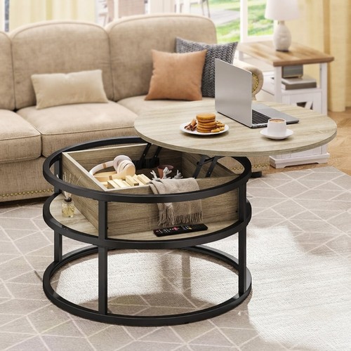 Modern round lift top coffee - round,