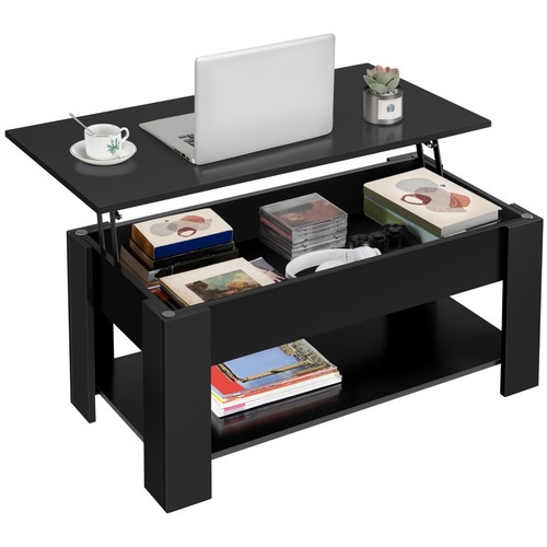 Lift top black - black, table