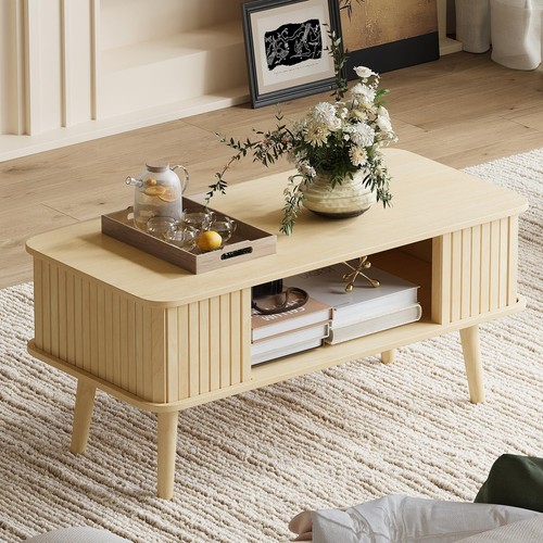Rectangle natural wood storage - rectangle,