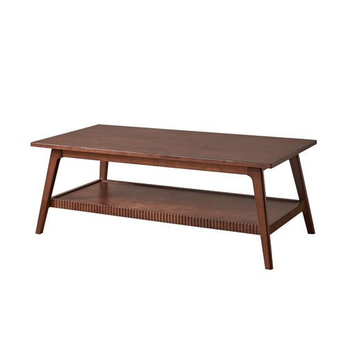 Rubber wood rectangular coffee - wood,