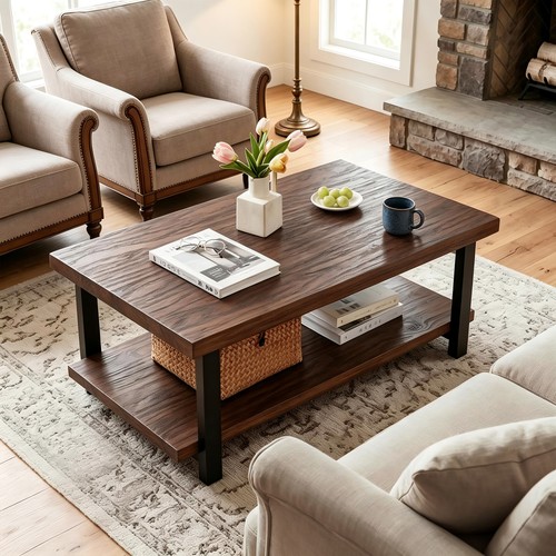 Solid wood coffee table living - solid,