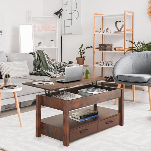 Drawer lift top coffee table - 2,