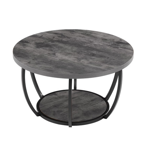 Round coffee table - coffee, table,