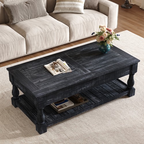 Lift top coffee table with - top,