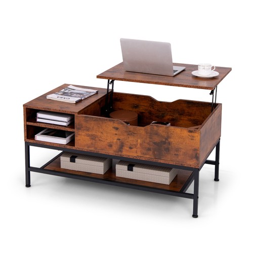 Lift top coffee table hidden - top,