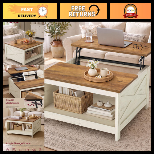 Lift top square coffee - lift, table