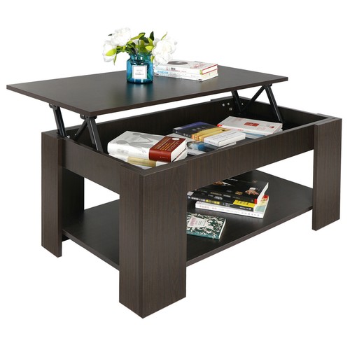 Lift top coffee table hidden - coffee, w/hidden