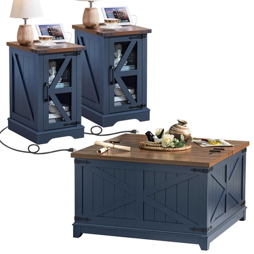 Coffee table set farmhouse - coffee,