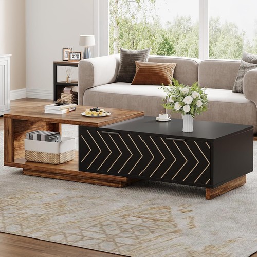 Extendable coffee table with - extendable, 2