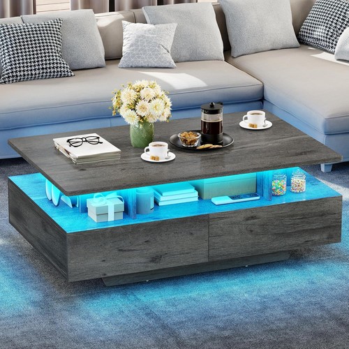 Led farmhouse coffee table - coffee, w/