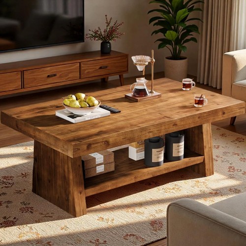 Solid wood coffee - 47'', table