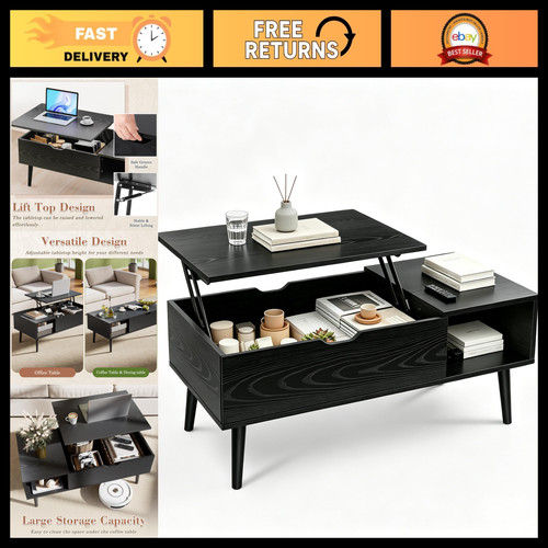 Wood lift top coffee - top, table