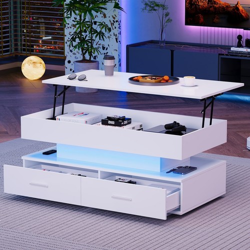 Led coffee table - table, with