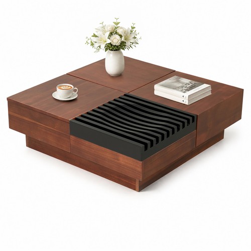 Square coffee table with - square,