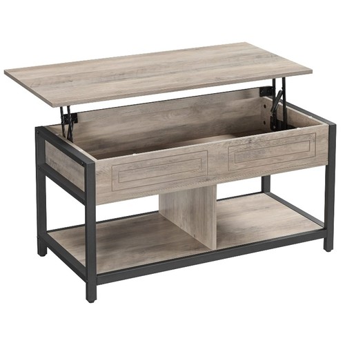 Lift top coffee table - coffee, square