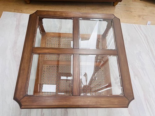 Antique large square coffee - antique,