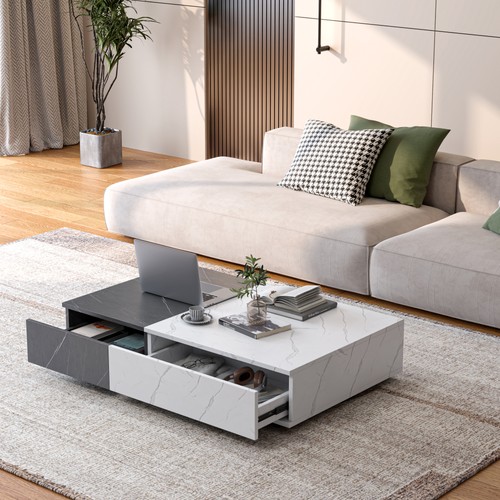 Modern style black and - , white