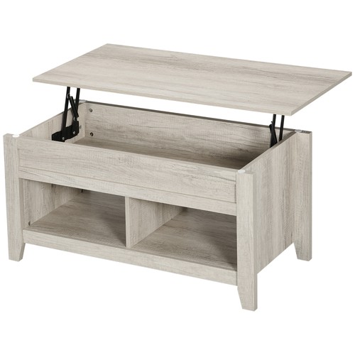 Homcom lift top coffee table - lift,