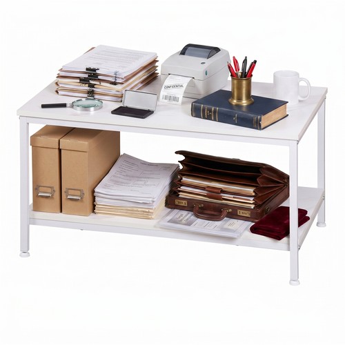 Coffee table storage shelf - table, w/storage