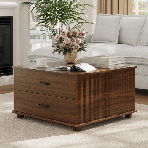 Storage coffee table with - storage,