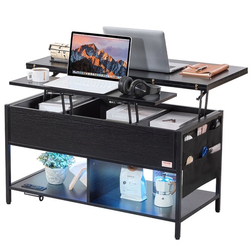 Lift top coffee table 4 - coffee, in