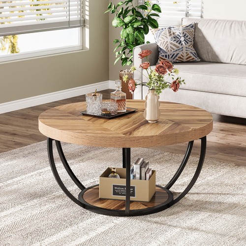 Round coffee table industrial - table,,