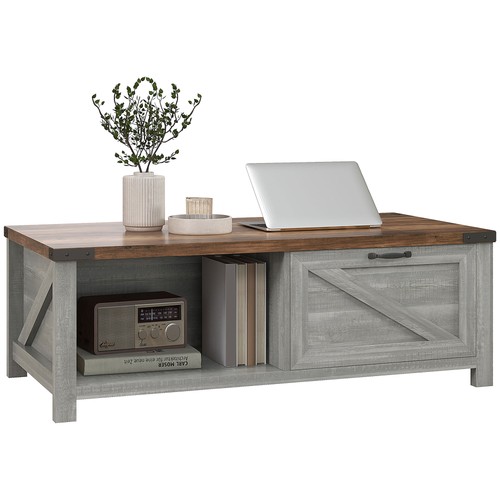 Farmhouse coffee table with - coffee,